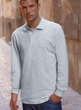 Fruit Of The Loom Premium Long Sleeve Polo Shirt